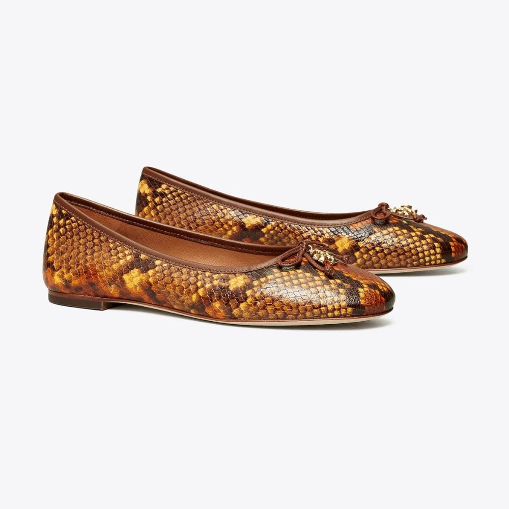Tory Burch Charm Embossed Ballet Flat